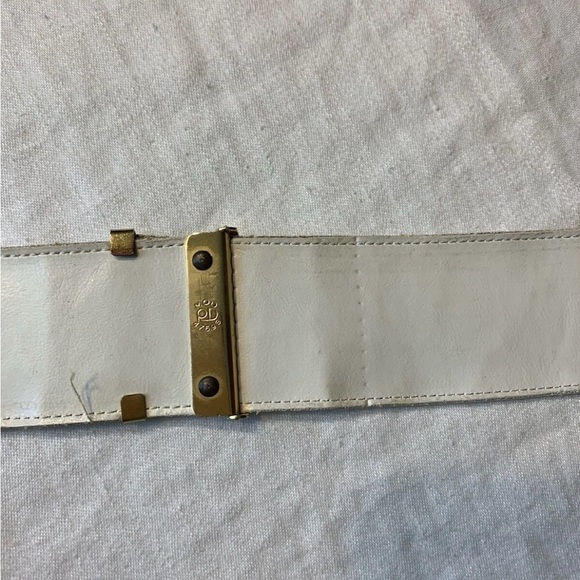 Roberto Dalpra Cream Croc Genuine Leather Bow Belt-Sz 32 main image 11